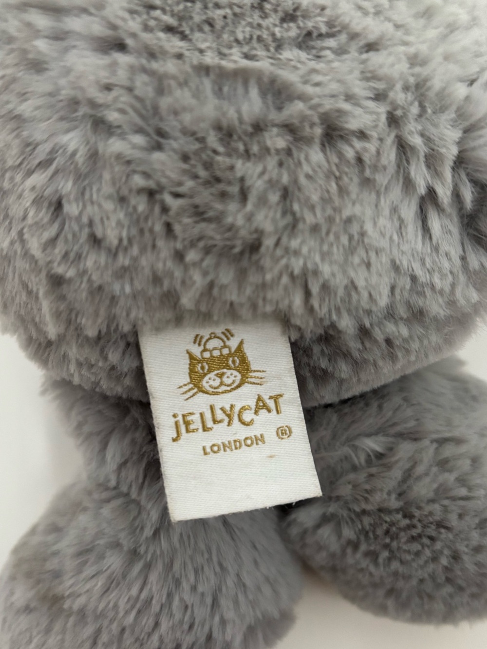 Jellycat Limited Edition Bashful Luxe Plush Gray Elephant Soft Toy - Picture 5 of 7